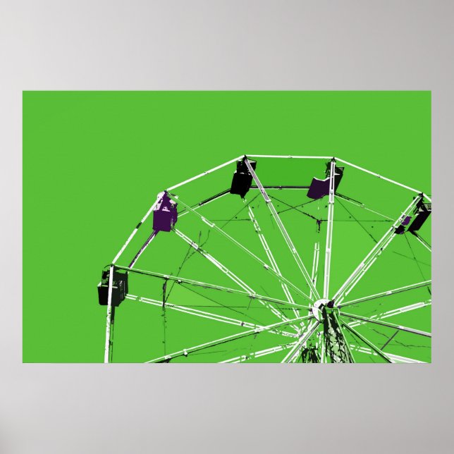 Green Ferris Wheel Poster (Vorne)