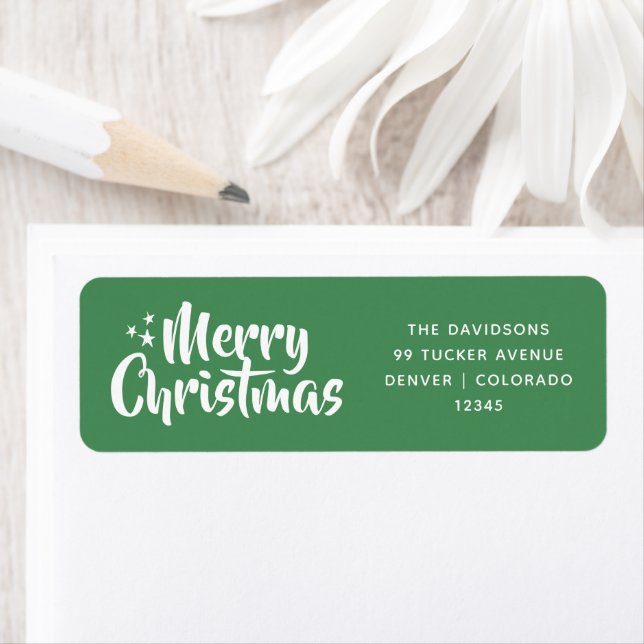 Green Festive Script Schriftart Einfach Frohe Weih (Insitu)