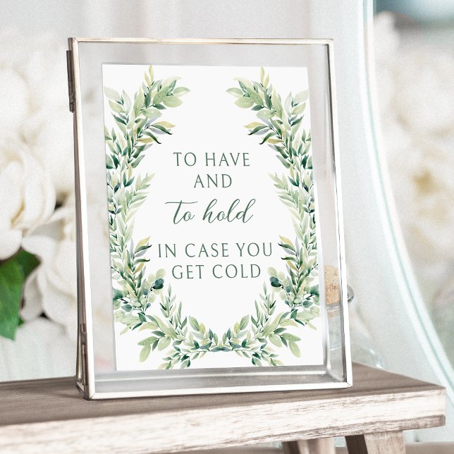 Green feuille boho mariage couverture Poster (Créateur téléchargé)