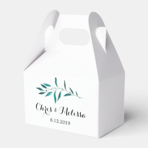 Green Fevor Box - Grüne Gastgeschenk Hochzeit Geschenkschachtel