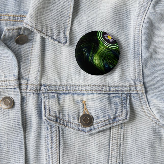 Green Fire Lawle, 6 cm Abzeichen rund Button (Beispiel)