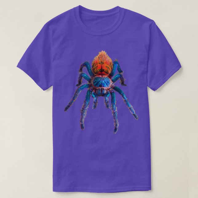 Green Flasche Blue Tarantula T-Shirt (Design vorne)