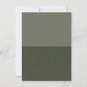 Green-Flat-Announcement-Karte mit zwei Tonen-Moos Ankündigung