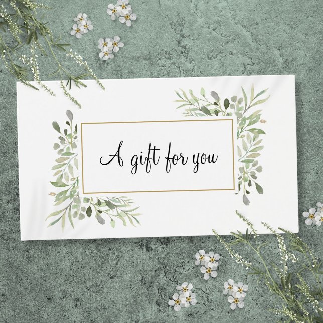 Green Floral Business Kundenkarte (Greenery Floral Business Customer Gift Card)