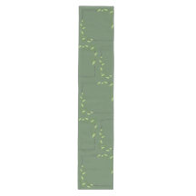 Green Floral Table Runner