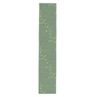 Green Floral Table Runner Mittelgroßer Tischläufer