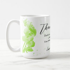 Green Floral Vielen Dank Mama Geschenkidee Kaffeetasse