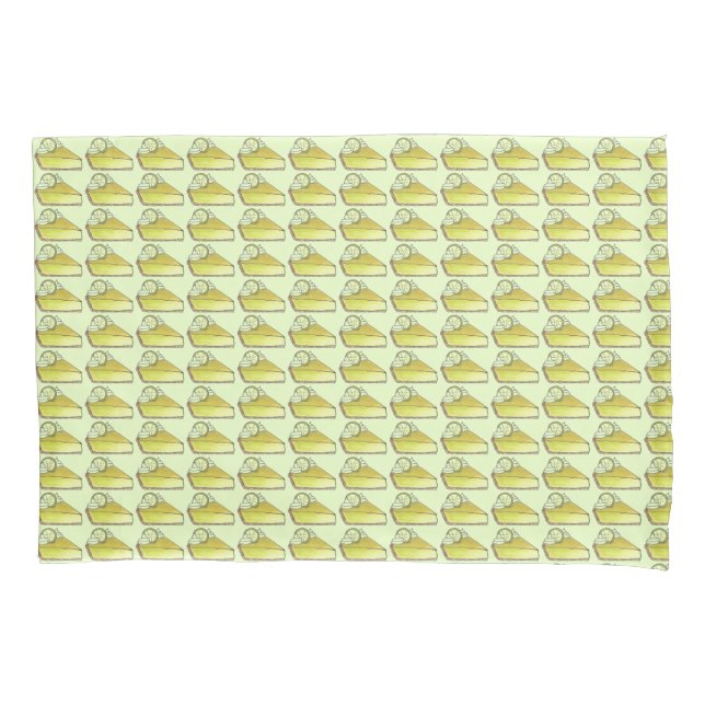 Green Florida Key Limon Pie Slice Dessert Feinschm Kissenbezug (Vorderseite)