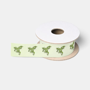 Green Flying Dragon Satinband