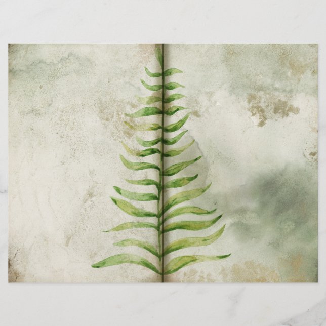 Green Foliage Gardeners Journal Page (Vorderseite)