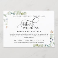 Green Foliage, Online Virtual Wedding