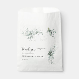 Green Foliage Vielen Dank für Ihre Hochzeit Geschenktütchen