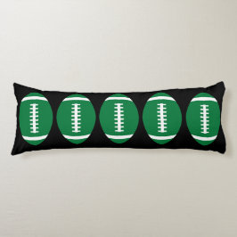 Green Football Boys Room Football Player Komfort Seitenschläferkissen