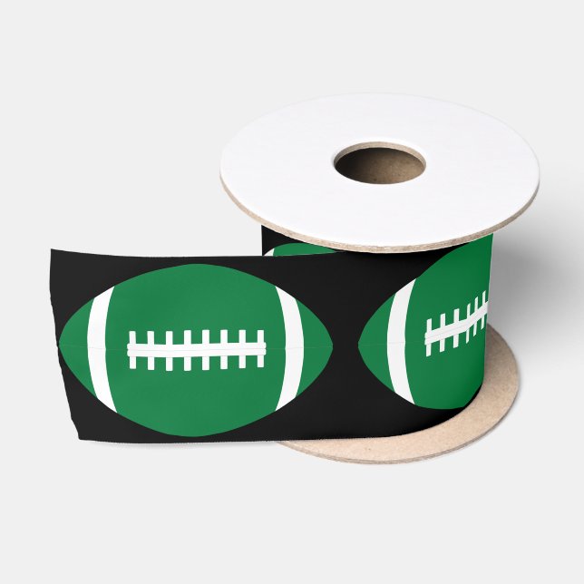 Green Football Party Ribbon für Spieler oder Train Satinband (Spule)