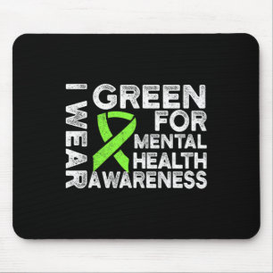 Green for Mental Health Awareness 1 Mousepad