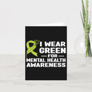 Green for Mental Health Awareness Monat 2024 Karte