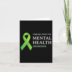Green for Mental Health Awareness Monat 4 Karte
