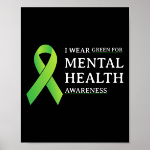 Green for Mental Health Awareness Monat 4 Poster