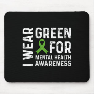Green for Mental Health Awareness Monat 7 Mousepad