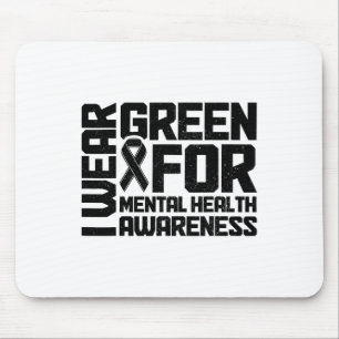 Green for Mental Health Awareness Monat 9 Mousepad
