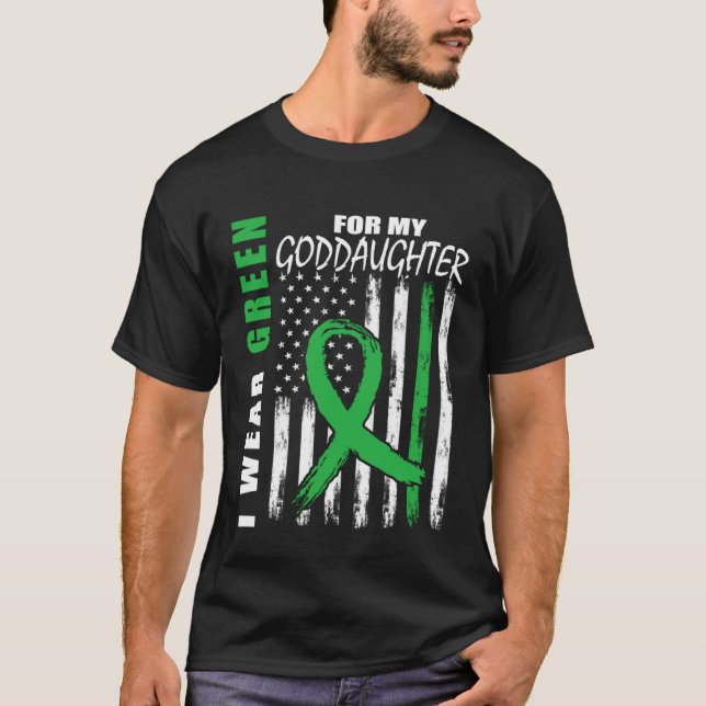 Green For My Goddaughter Kidney Disease Awareness  T-Shirt (Vorderseite)