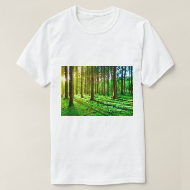 Green Forest Image - Lush Nature  T-Shirt (Design vorne)