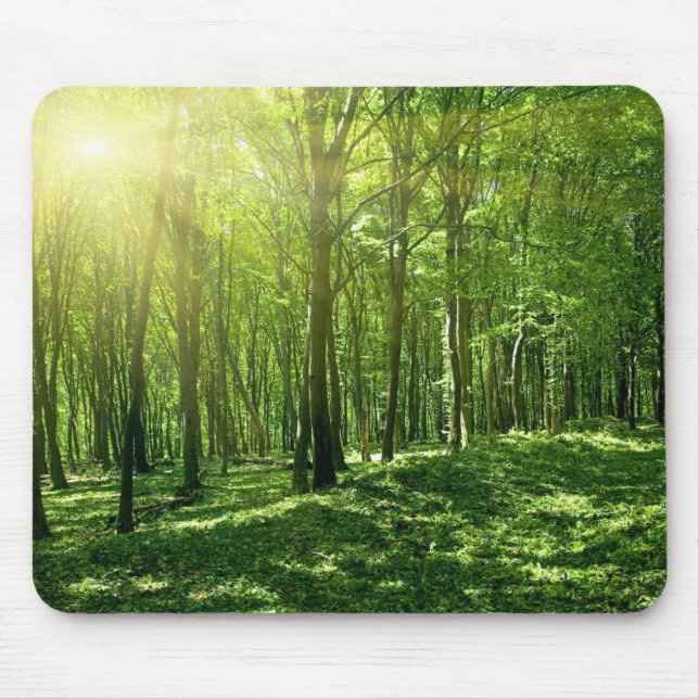 Green Forest Mouse Pad Mousepad (Vorne)