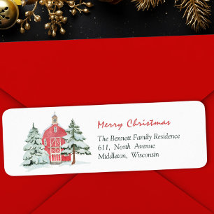 Green Forest Red Barn Pine Weihnachtsbaum Adresse