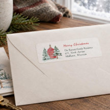 Green Forest Red Barn Pine Weihnachtsbaum Adresse