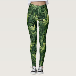 Green Forest Verlasst überdruckbare Leggings