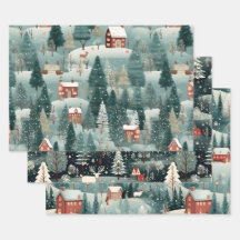Green Forest Winter Village