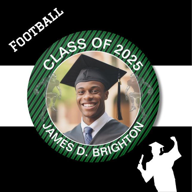 Green Foto Football Abschluss Magnet (Von Creator hochgeladen)