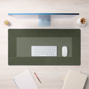 Green Frame Desk Mat mit zwei Tonen Moos - individ Schreibtischunterlage