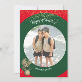 Green Frame One Foto Frohe Weihnachten