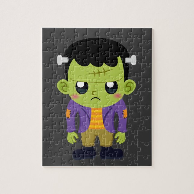Green Frankenstein Monster Halloween (Vertikal)