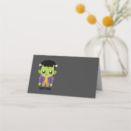 Green Frankenstein Monster Halloween Platzkarte