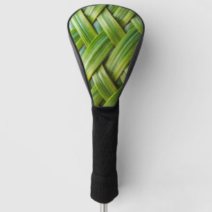 Green Fresh Bamboo Weave Golf Headcover