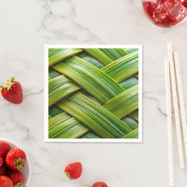 Green Fresh Bamboo Weave Serviette (Beispiel)