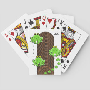 Green Frochs spielen Karten Deck Rope Spielkarten