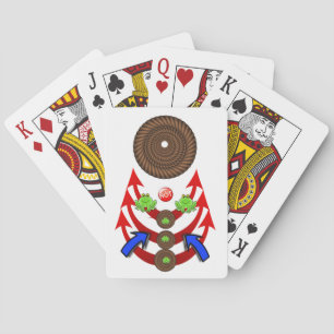 Green Frochs spielen Karten Deck Rope Spielkarten