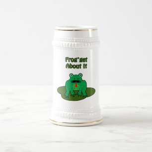 Green Frog - Frosch macht sich damit klar Bierglas