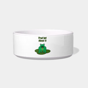 Green Frog - Frosch macht sich damit klar Napf
