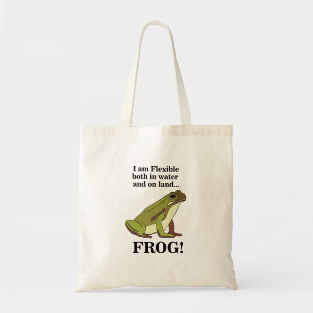 Green Frog Funny Tragetasche (Vorne)