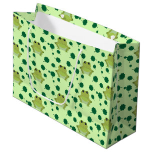 Green Frog Kleeblatt St Patrick's Day Große Geschenktüte