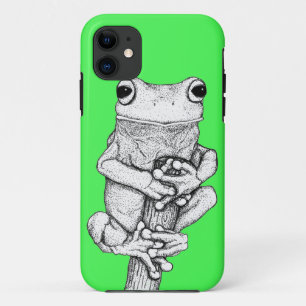 Green Frog on a Case Art von Skye Ryan-Evans ©