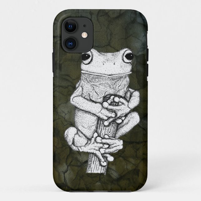 Green Frog on a Case Art von Skye Ryan-Evans © (Rückseite)