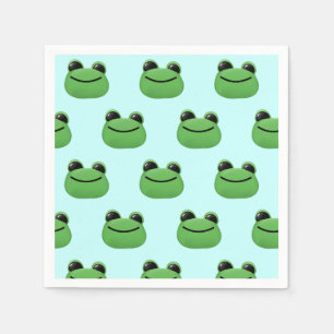 Green Frog Party Serviette