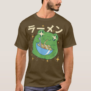Green Frog Ramen Kawai Noodle gibt Japan Frosch T-Shirt