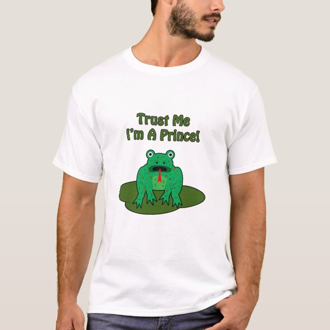 Green Frog - Vertraue mir, ich bin Prinz! T-Shirt (Vorderseite)