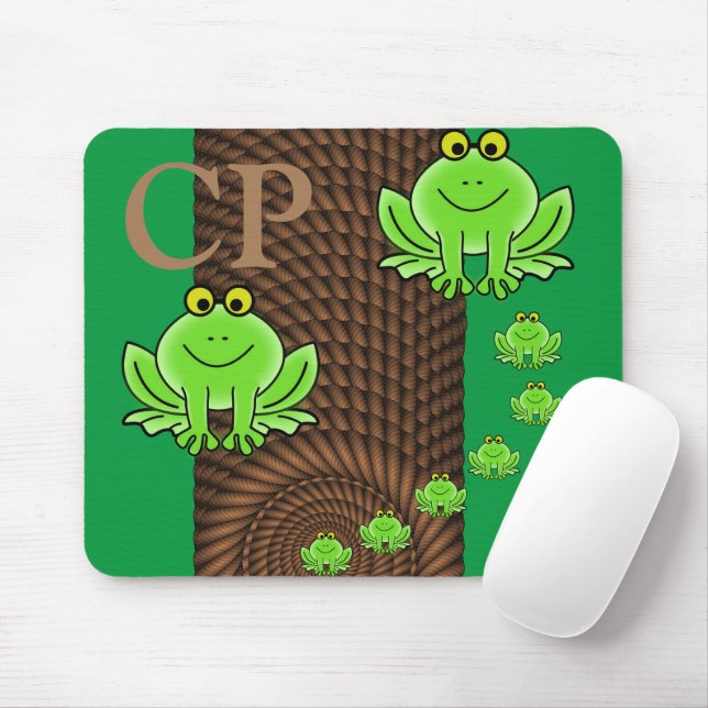 Green Frogs Rope Mouse Pad! Mouse Pad Mousepad (Mit Mouse)